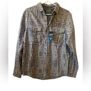 VISSLA Creators Sonora Eco Organic Cotton Button Down Shirt Mens Small